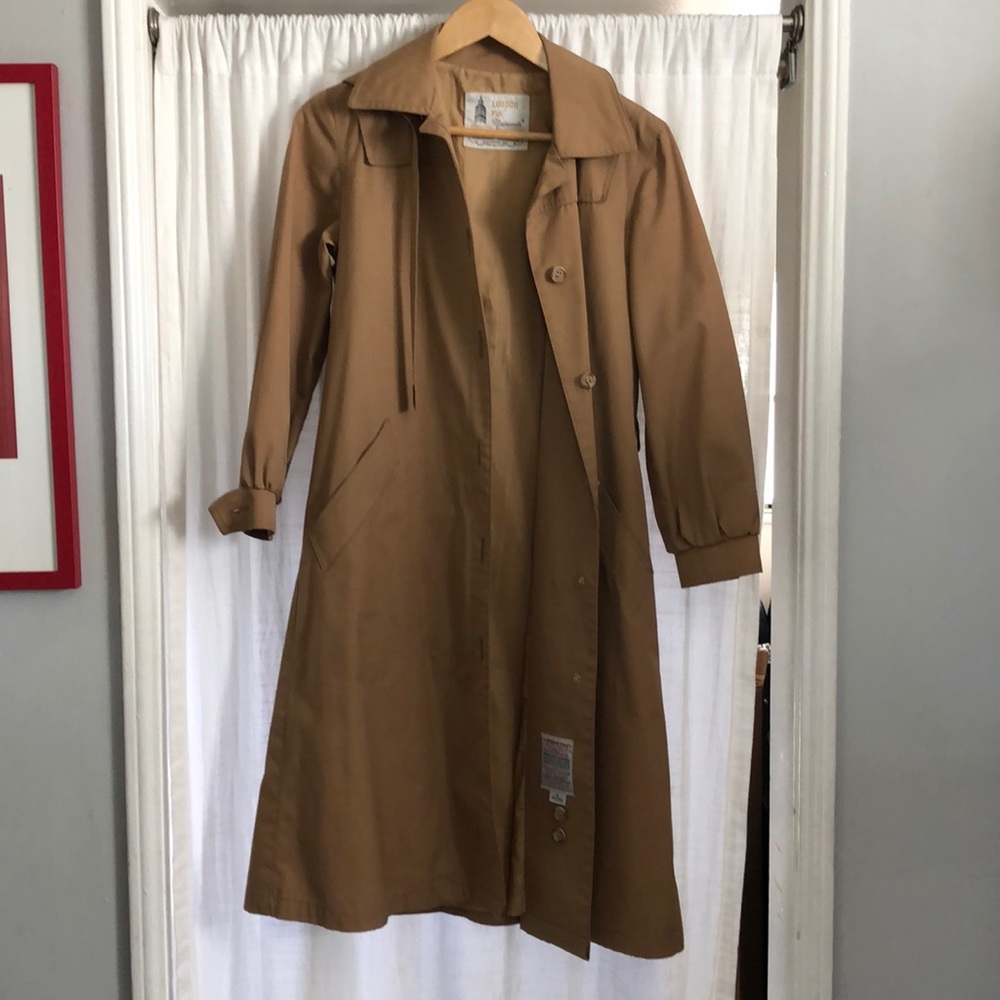 London Fog Trench with detachable hood